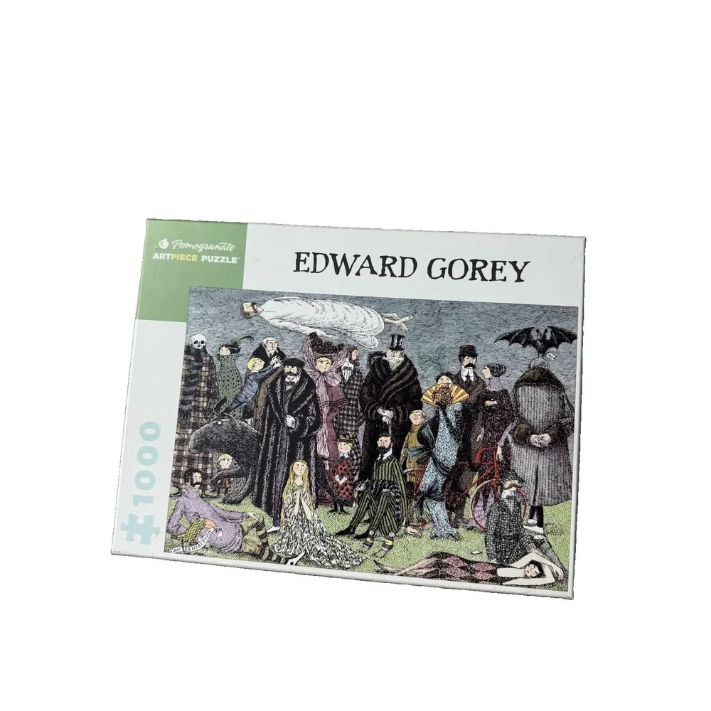 Edward Gorey Puzzle 1000 Piece Spooky Whimsigoth New